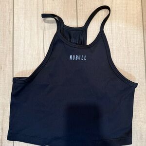NOBULL Black Ribbed Crop Top